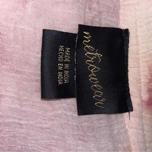 Metro Wear Skirt M Boho Blush Pink Tiered Pull On Cotton - Picture 7 of 8